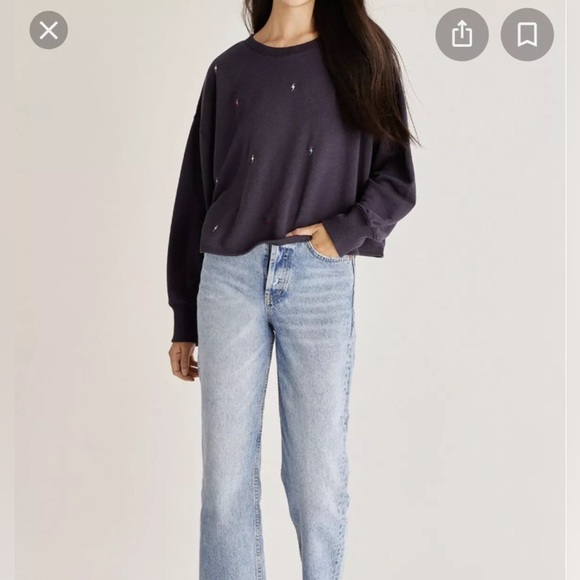 Z Supply Amelia Mini Bolt Pullover (Matching sweatpants also available) - Picture 1 of 8